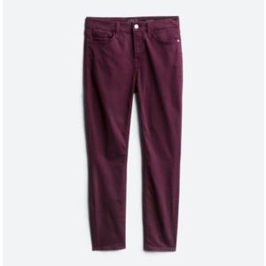 NWT JEN7 Purple Ankle Skinny Jeans